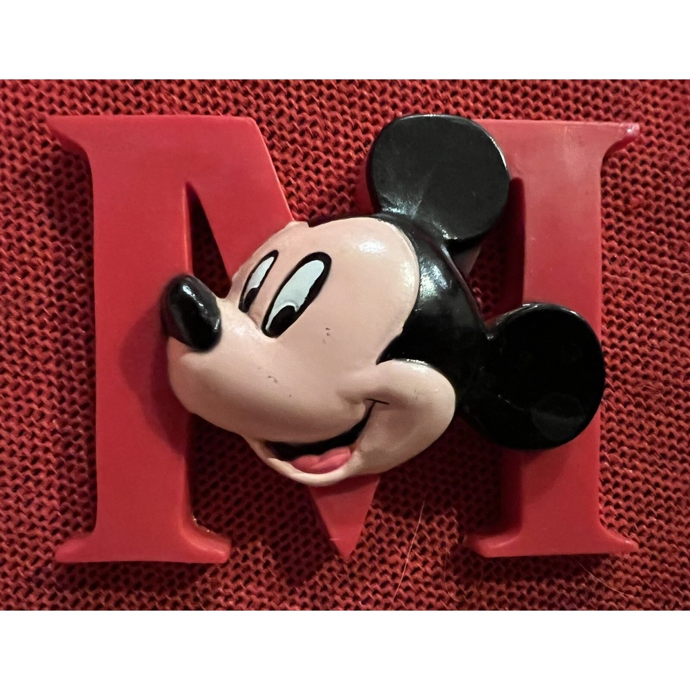 Red Vintage 1995 Disney Mickey Mouse 3D Refrigerator‎ Magnet